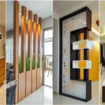 Living Room Unique Partition Design